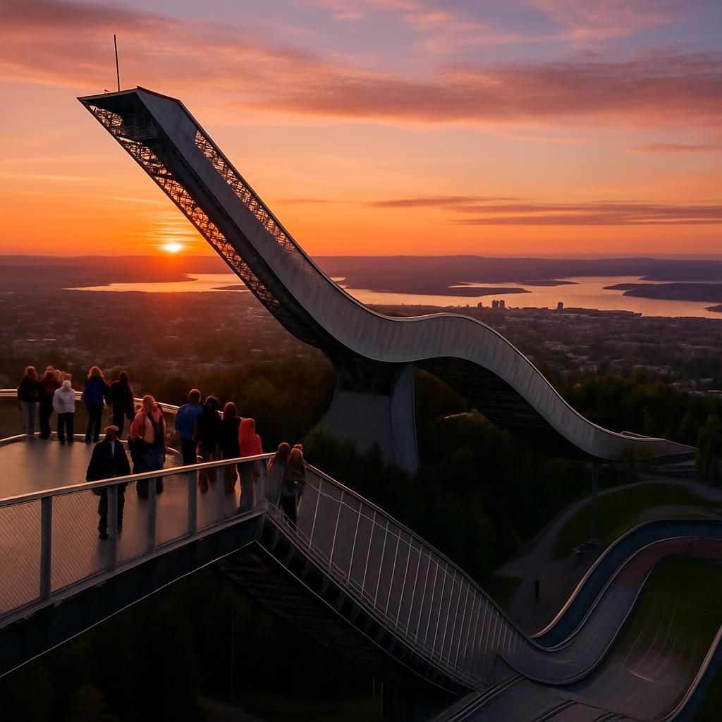 découvrez holmenkollen à oslo, célèbre pour son impressionnant tremplin de saut à ski et son musée dédié à l'histoire du ski. une destination incontournable pour les amateurs de sports d'hiver et de culture nordique.