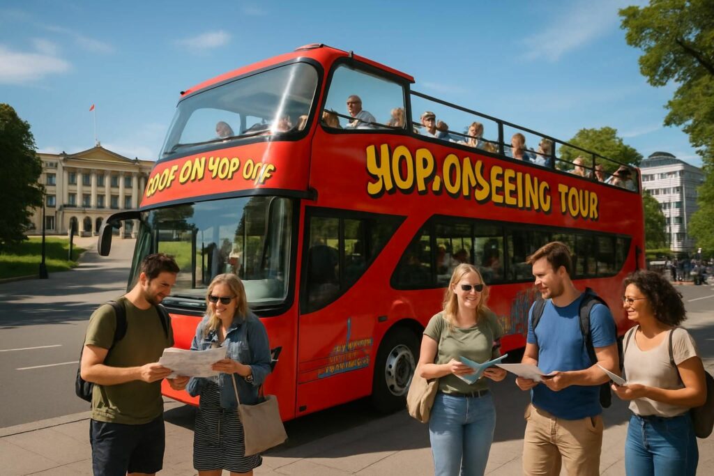 découvrez oslo à bord du hop-on hop-off bus : achetez vos billets et explorez les circuits touristiques incontournables de la ville en toute liberté.