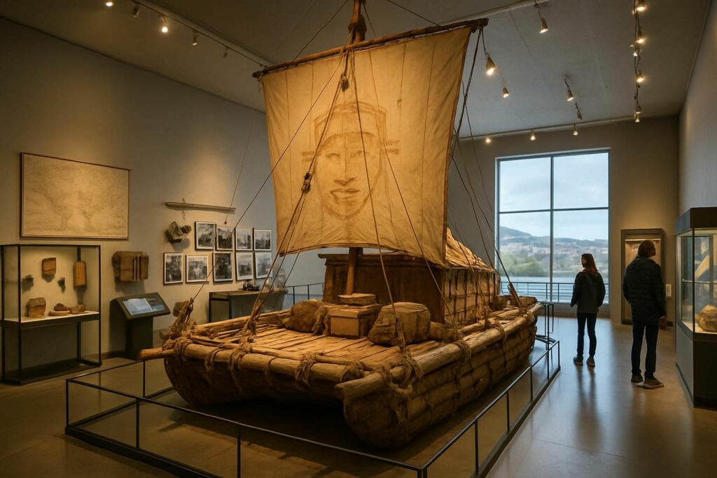 découvrez le musée kon-tiki à oslo, retraçant l'incroyable aventure de thor heyerdahl et son expédition légendaire à travers le pacifique.