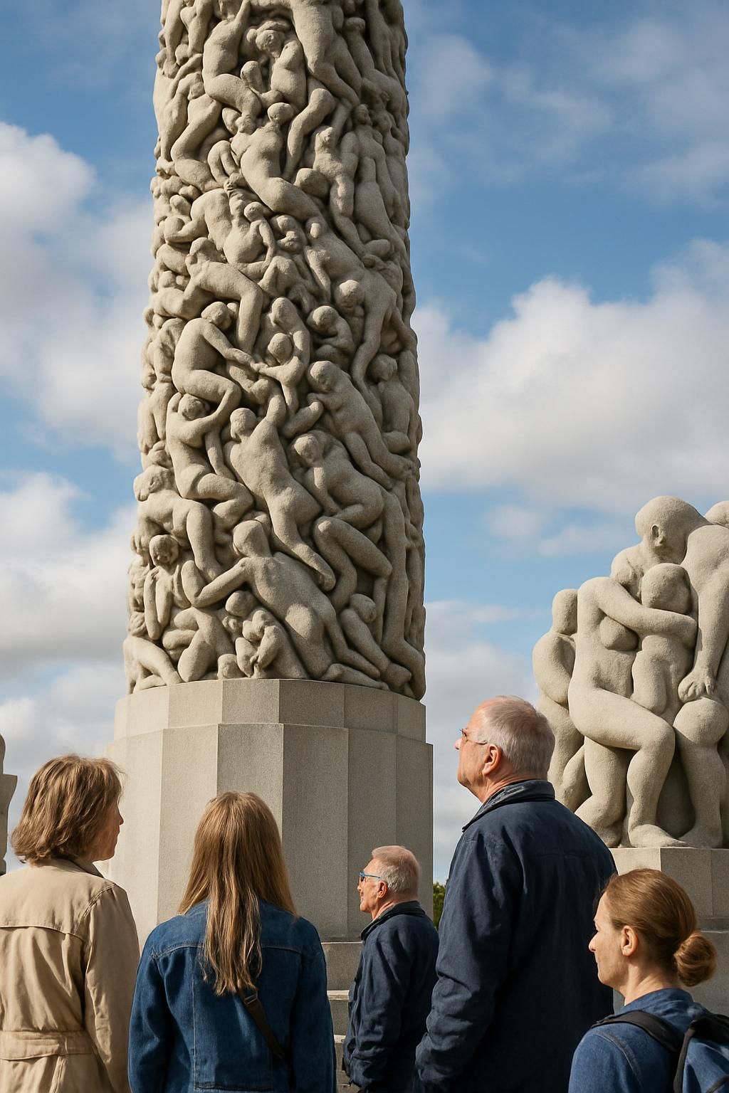 découvrez le parc vigeland à oslo, une forêt unique de sculptures impressionnantes à ne pas manquer lors de votre visite en norvège. plongez dans un univers artistique exceptionnel en plein air.